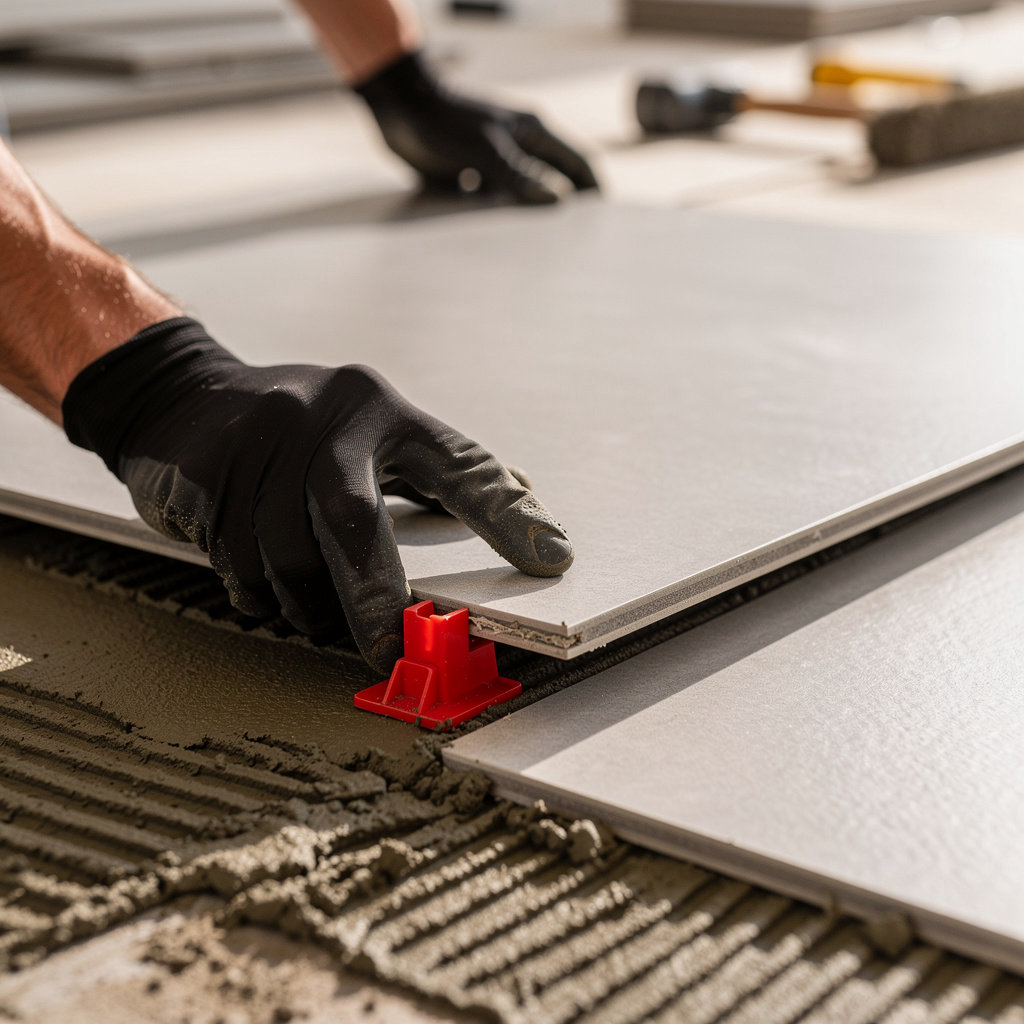 SOLOMON MOSS TILING expert craftsman installing quality tile in a San Diego home